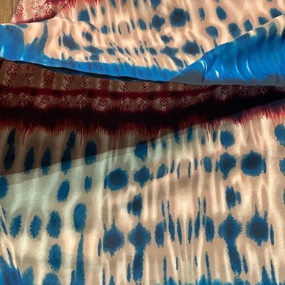 Bar 111 faux wrap tank top. Flowy water color blouse.‎ Summer vacation - Picture 2 of 7